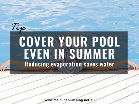 Save money by using your pool cover.