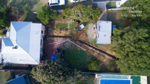 Connecting sewerage system