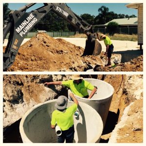 Septic tank installation