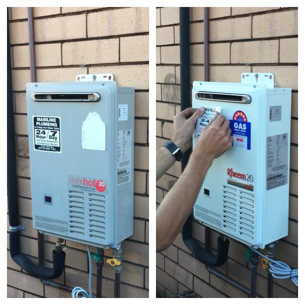 Hot water unit replacement