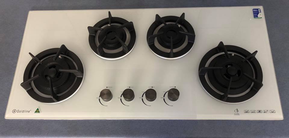 Goldline gas cooktop installed
