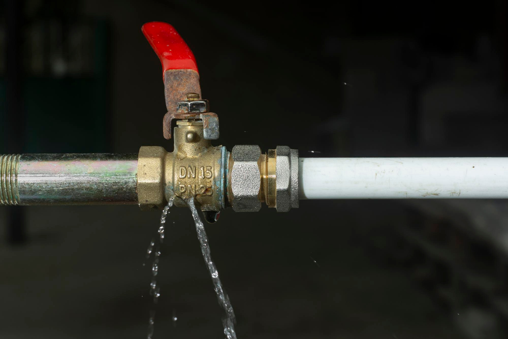 Crack on the water tap